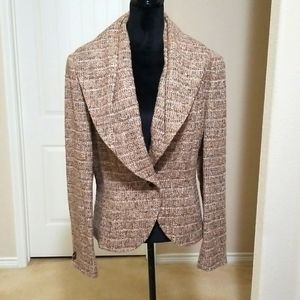Dana Buchman tweed crop jacket E/D
